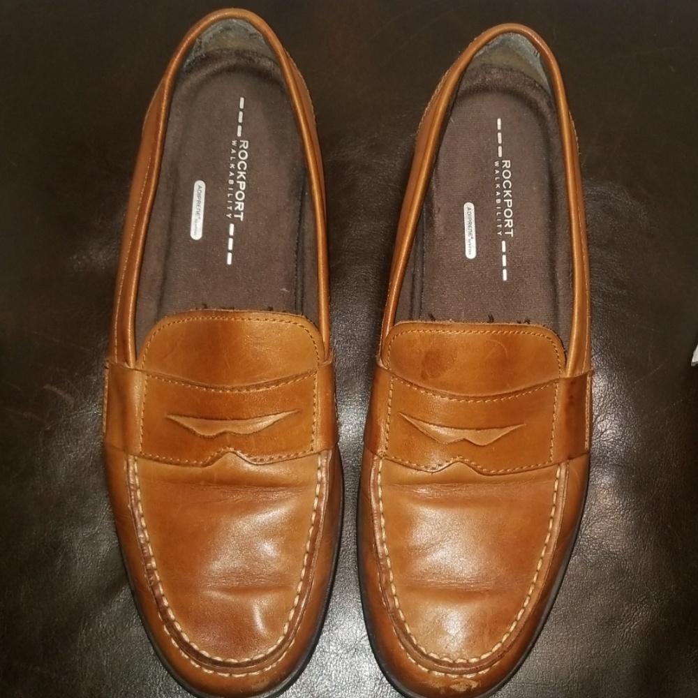 MEN'S LEATHER ROCKPORT LOAFER SZ.11.5M